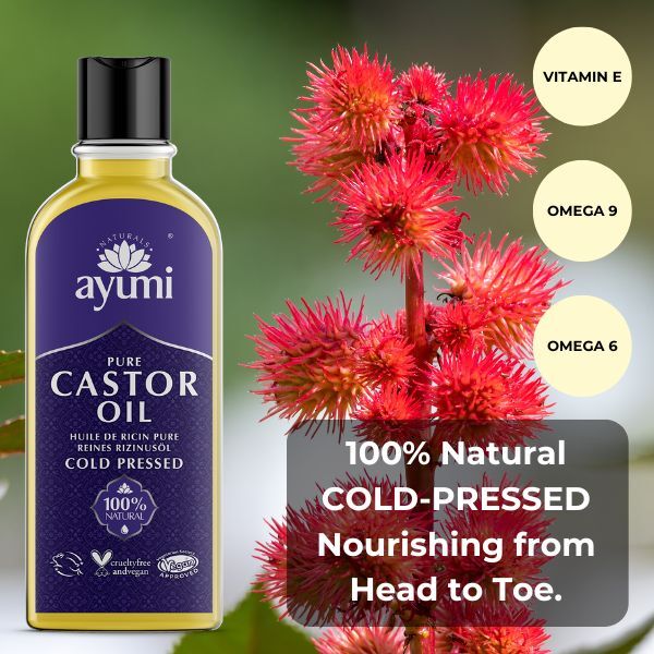 Óleo de Rícino Puro Ayumi para Cabelo e Cílios 150ml