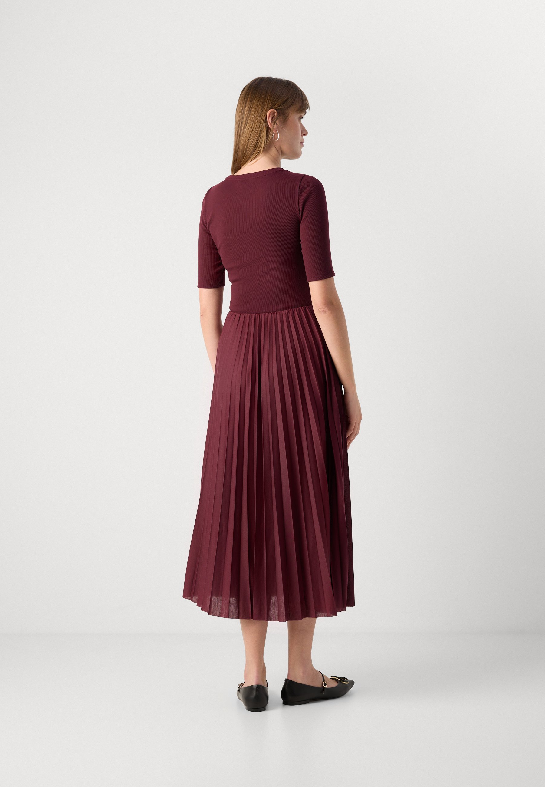 DKNY tankjurk met balletmouwen en plooien - Dagjurk - Syrah
