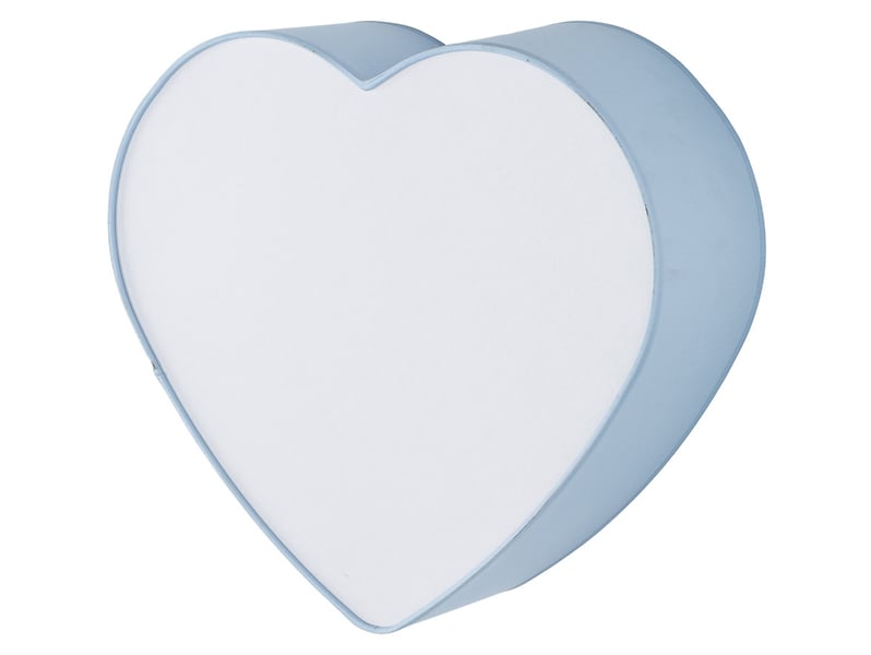 Lampa dziecięca Heart 2-punktowa tkaninowa niebieska