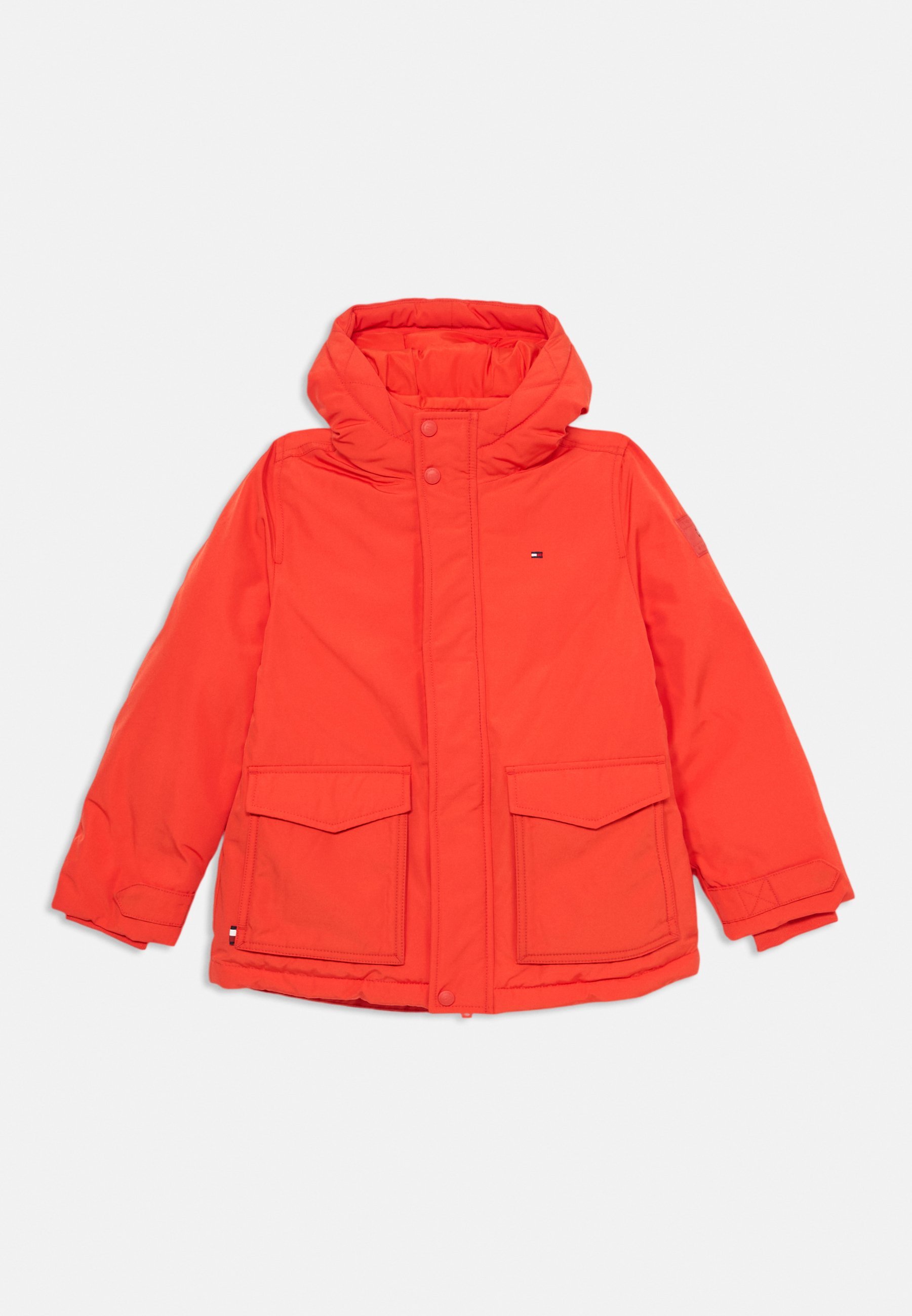 TOMMY HILFIGER HOODED - Zimní bunda - black