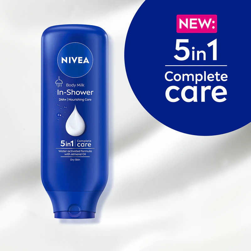 NIVEA In-Shower douchemelk, handige verpakking