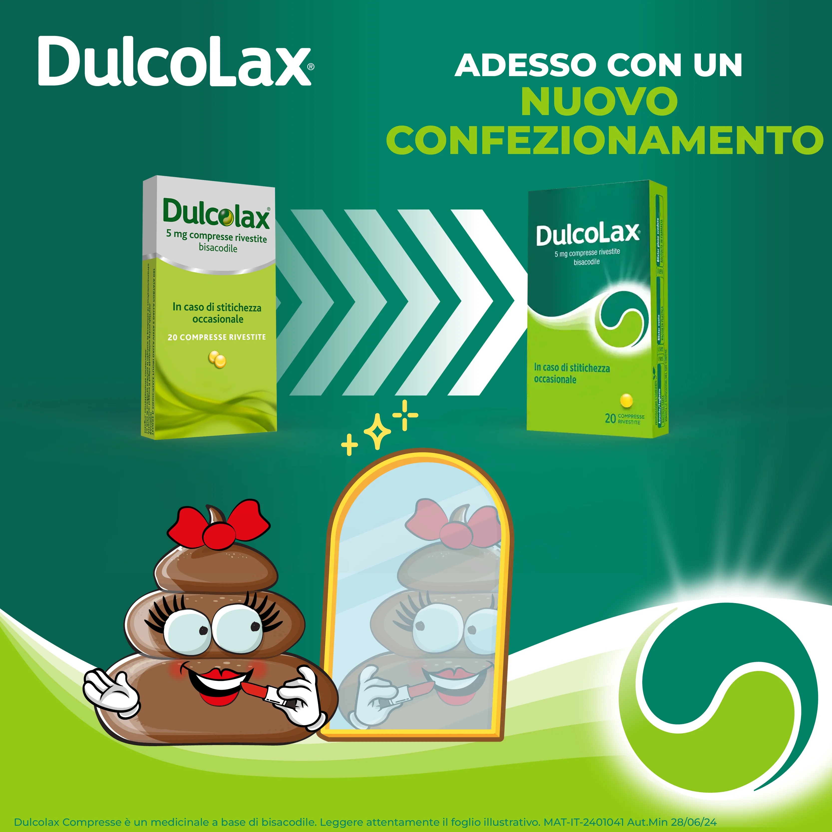 DULCO Dulcolax 5 mg Bisacodil 20 comprimidos revestidos por película Constipação