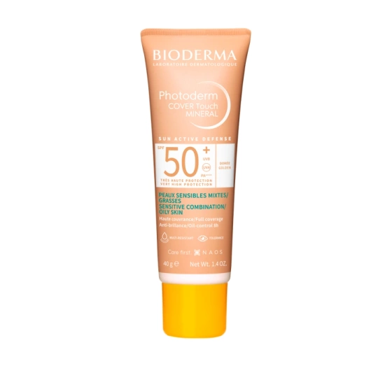 Bioderma Cover Touch Mineral kryjący fluid mineralny Golden SPF50  40 g