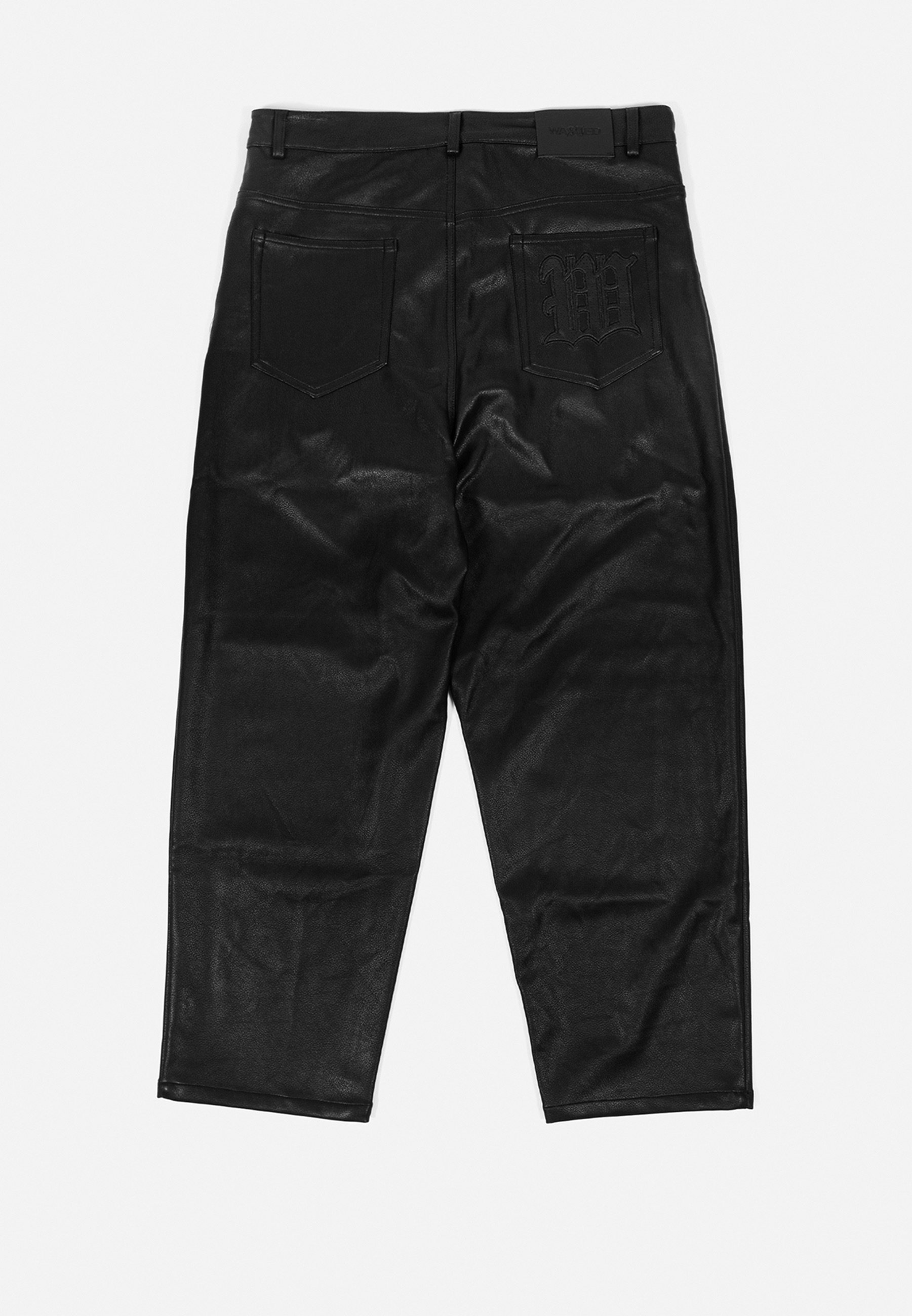 Pantalon CASPER unisexe Wasted Paris - Pantalon en cuir noir