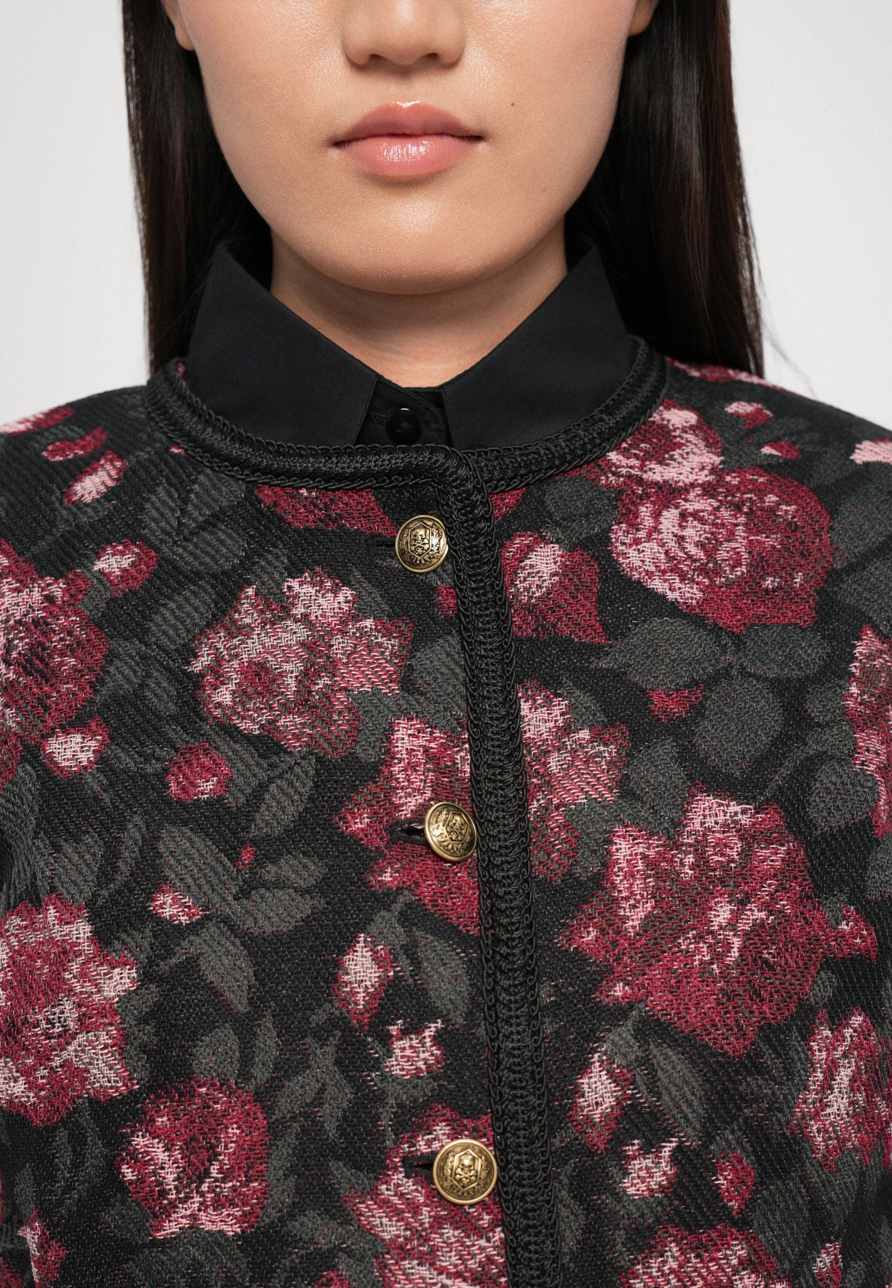 De Kooples Light jas - zwart/rood
