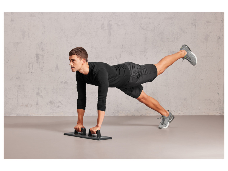 CRIVIT Push-up Board / Fitnessroller, met ergonomische handgrepen
