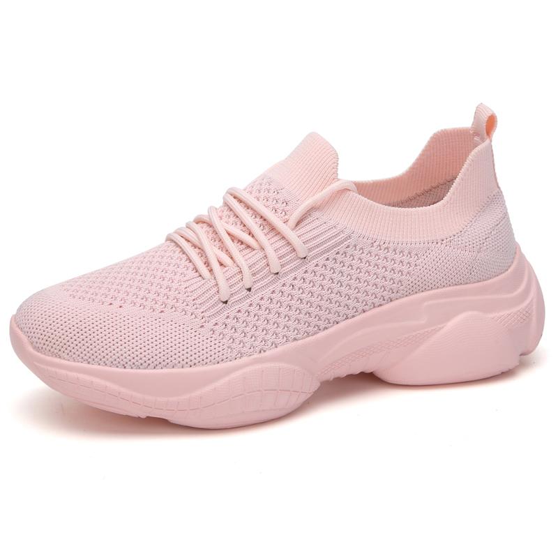 Chaussures plates vulcanisées pour femme mode Casual la nouvelle Sneakers maille respirante Soft Ladies Flats Joker Pure Color Shoes