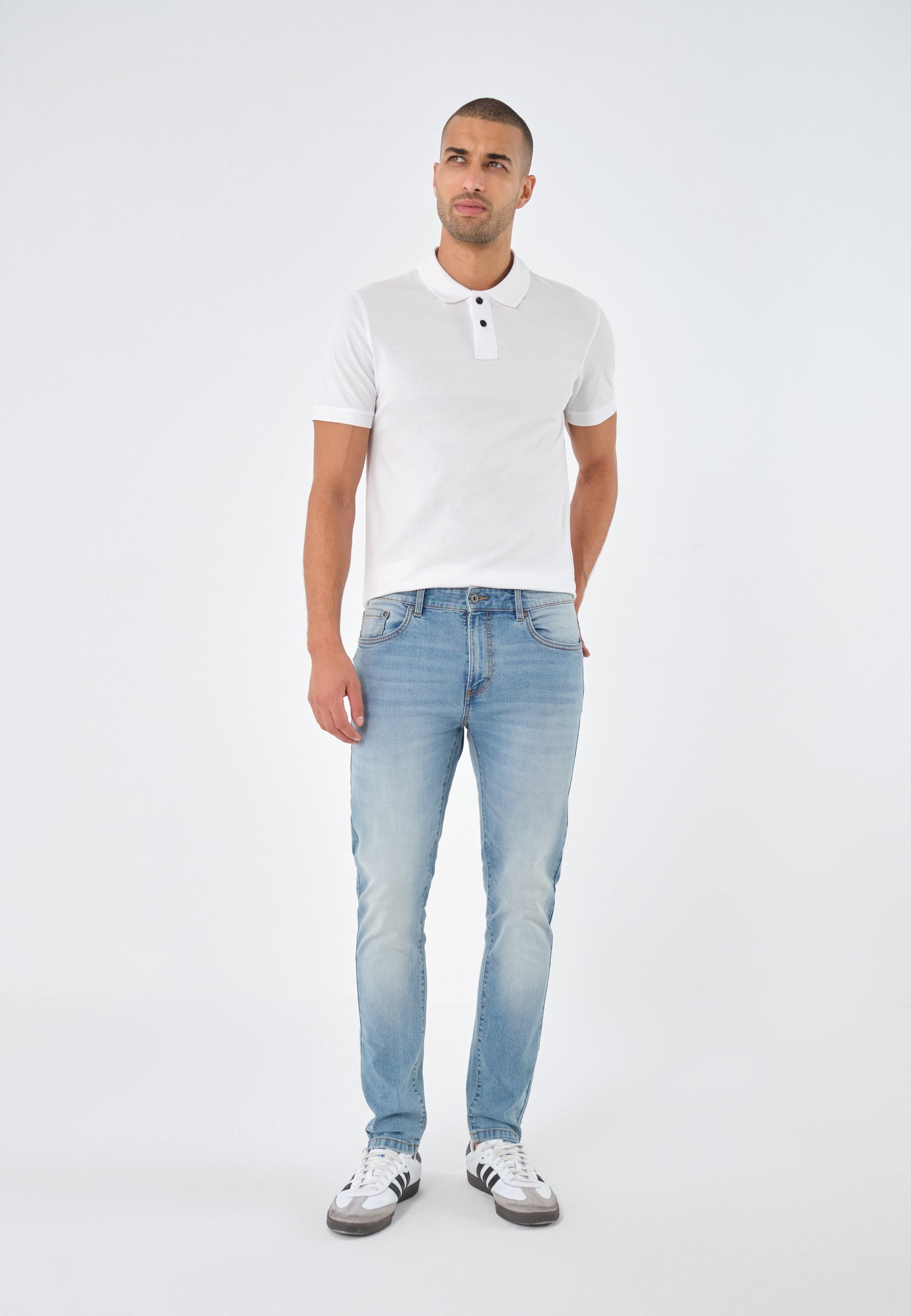 Jean Pier One coupe slim - bleu clair