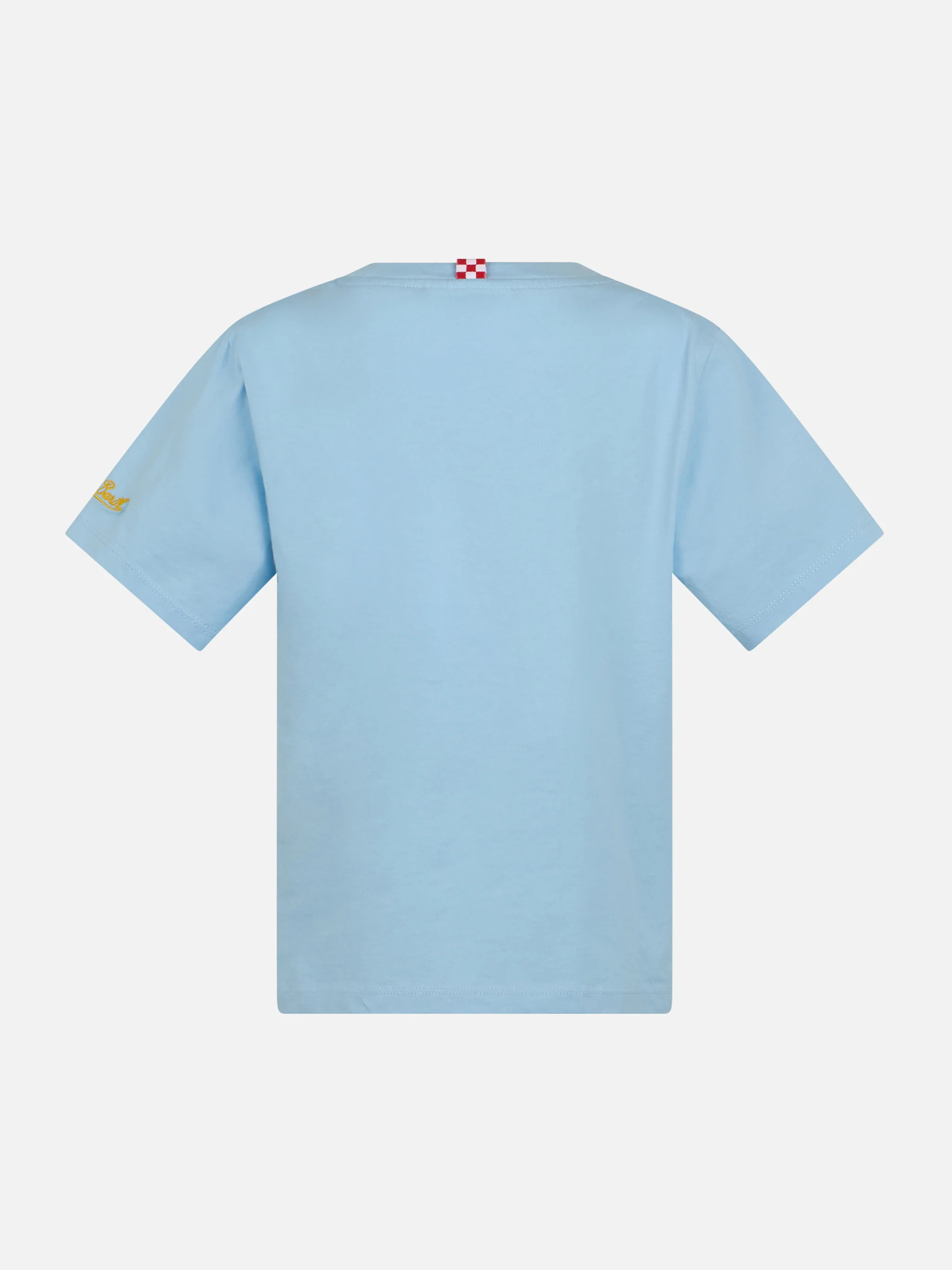 Camiseta infantil de algodão com estampa de caranguejo 