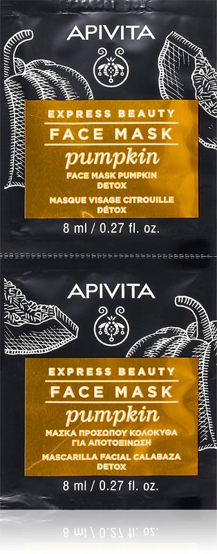 Apivita Express Beauty Detox Face Mask Bučna razstrupljevalna maska za obraz