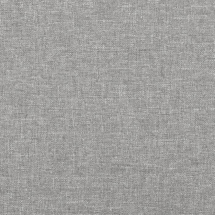 Base de cama de láminas y colchón - MOTHINESSTO - 120x190 cm - Tela gris claro - 2 plazas - Ajustable