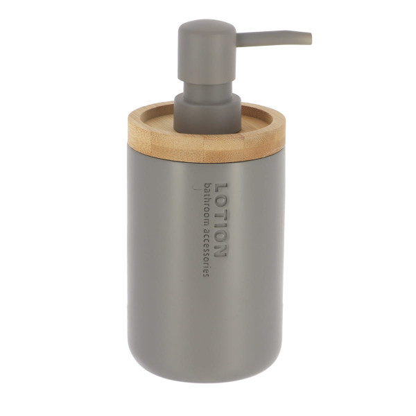 Stylowy dozownik Szary na mydło w płynie do łazienki 280 ml