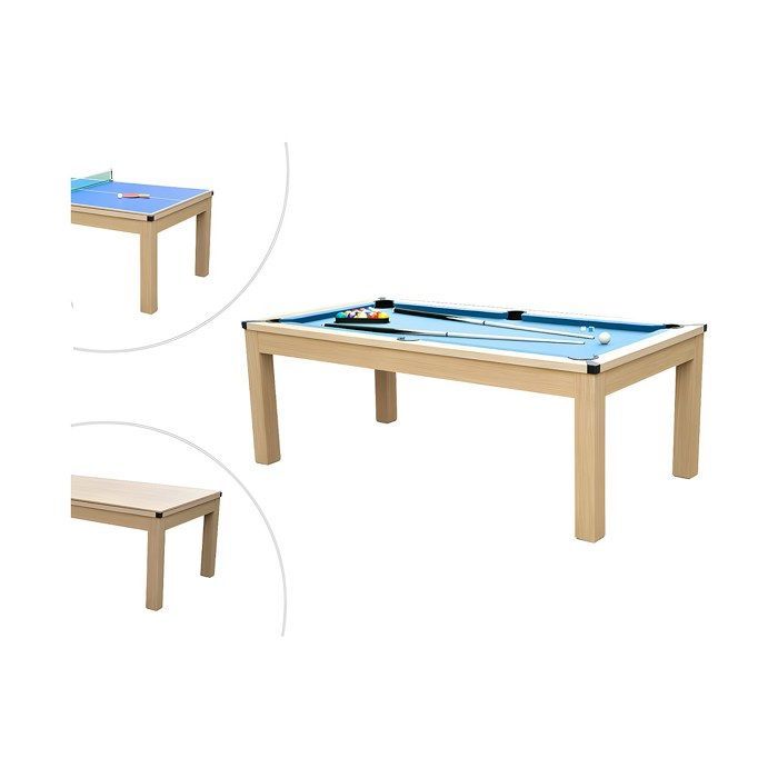 Convertibele tafel - Biljart & Pingpong BALTHAZAR - 213*112*81,5 cm