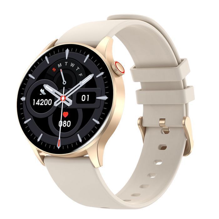 Montre connectée avec fonction appel, écran tactile 1,43 pouces, montre de fitness tracker d’activité, moniteur de fréquence cardiaq