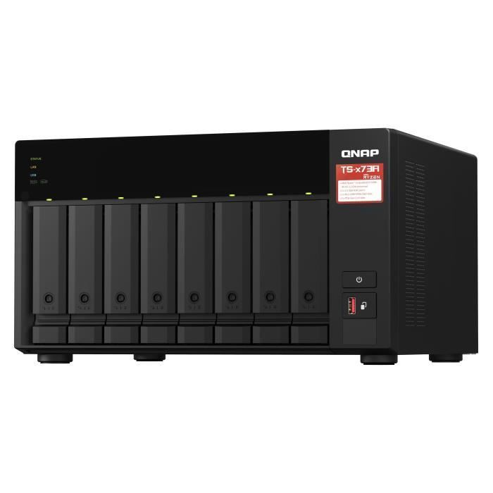 Network Attached Storage (NAS) Server - QNAP - TS-873A-8G - 2.5GbE AMD Ryzen quad-core