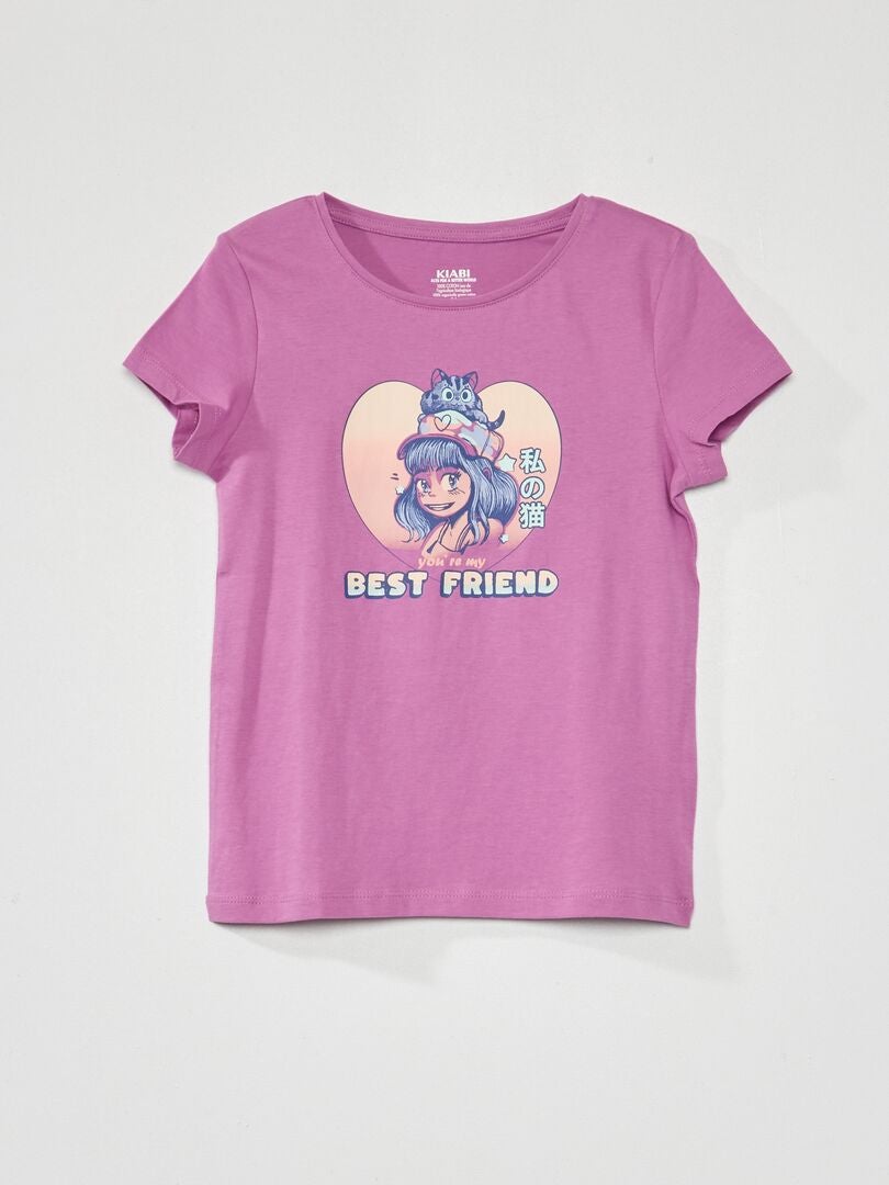 Camiseta estampada - MORADA