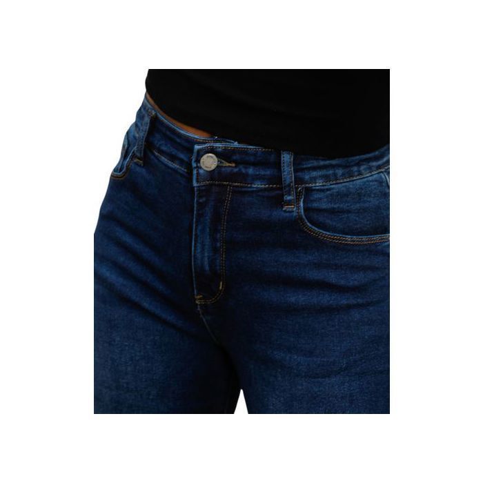 Jean Femme - Wide Leg - Taille Haute - Confort - Bleu - Grande Taille