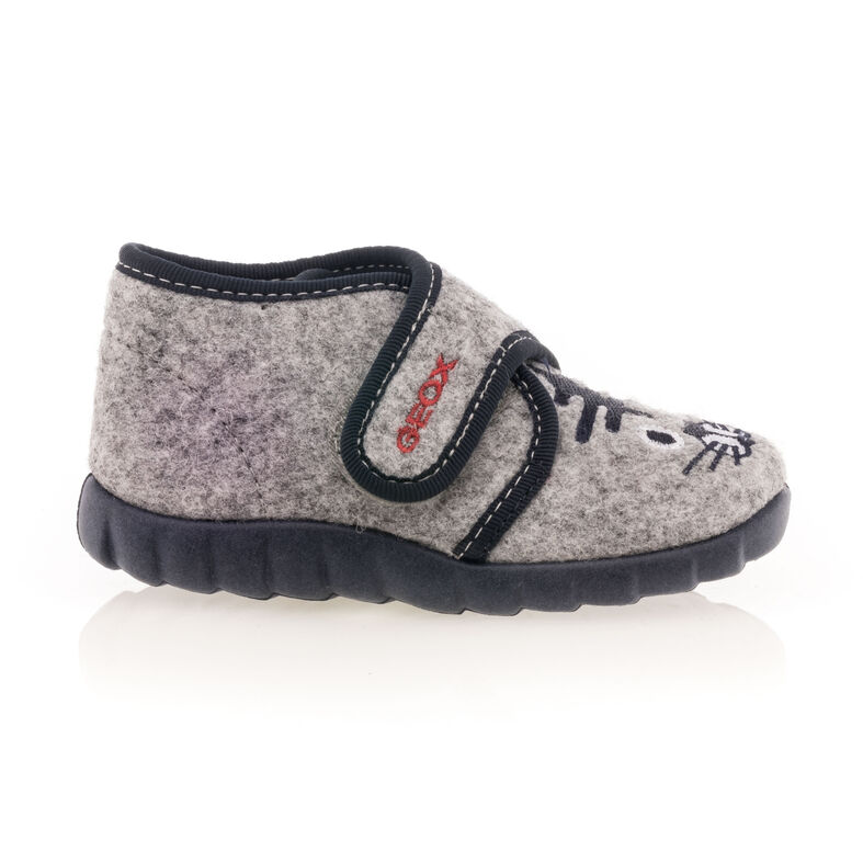 Pantuflas grises para bebé niño