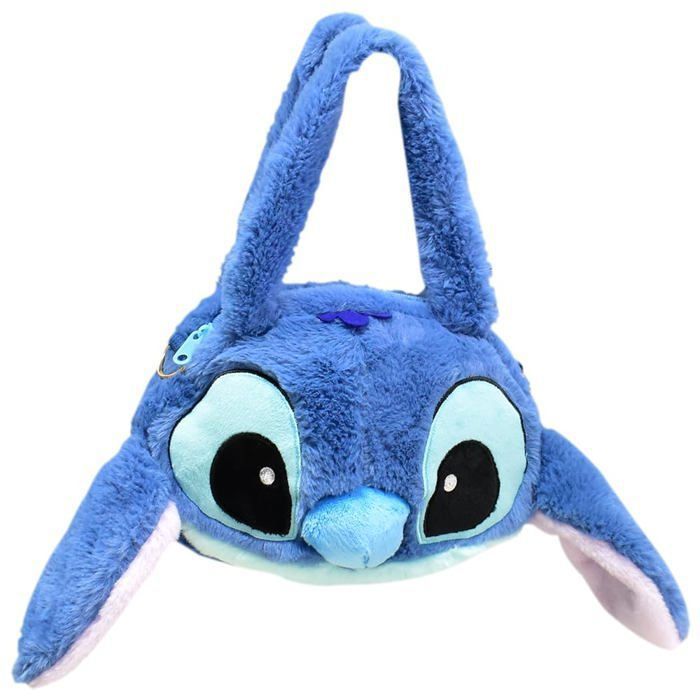 Plüsch-Kinderrucksack, Stofftier-Tasche, Umhängetasche aus Canvas mit großem Fassungsvermögen, Mini-Plüsch-Rucksack, Blau-25