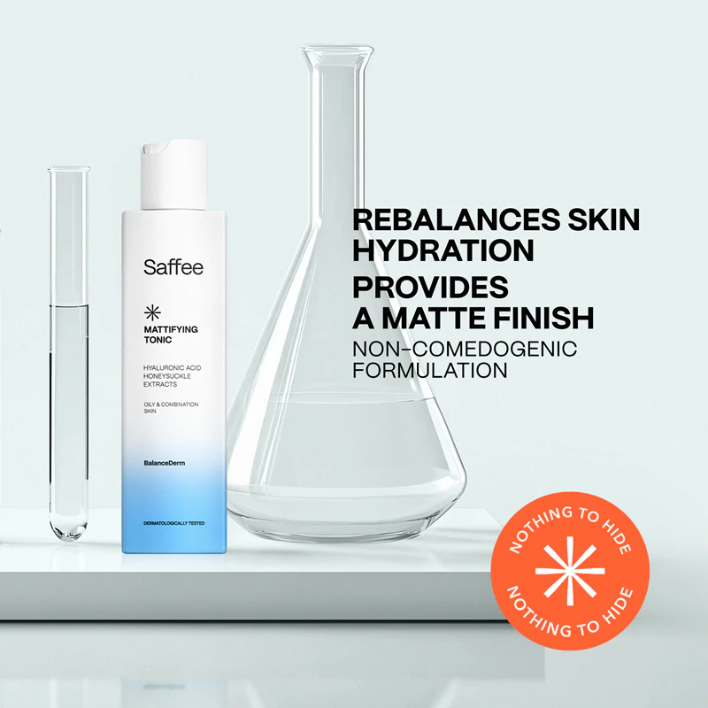 Saffee BalanceDerm Tônico Matificante: tônico de limpeza e matificante para pele oleosa e mista.