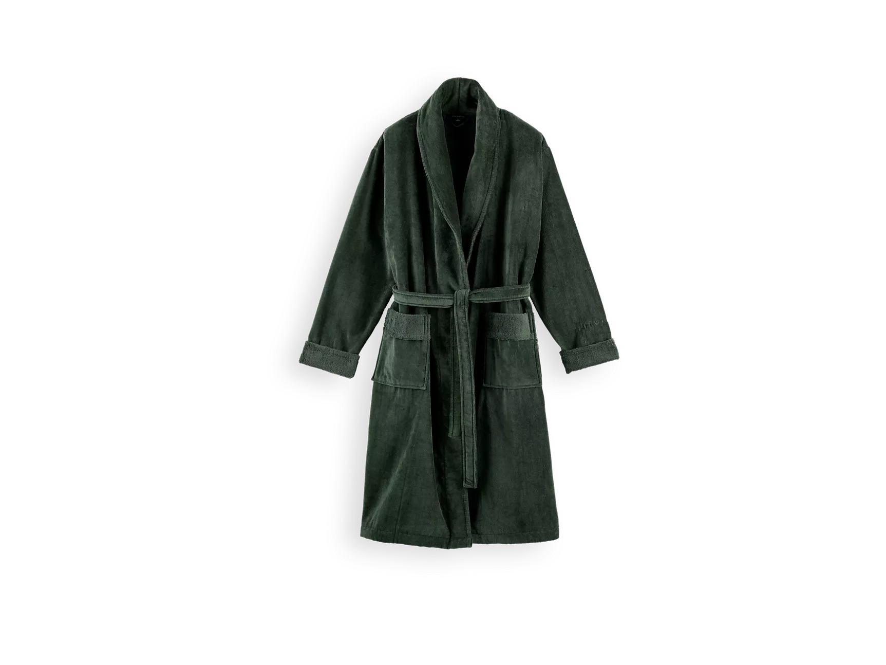 Super Smooth Cotton Bathrobe Men M Moss Green