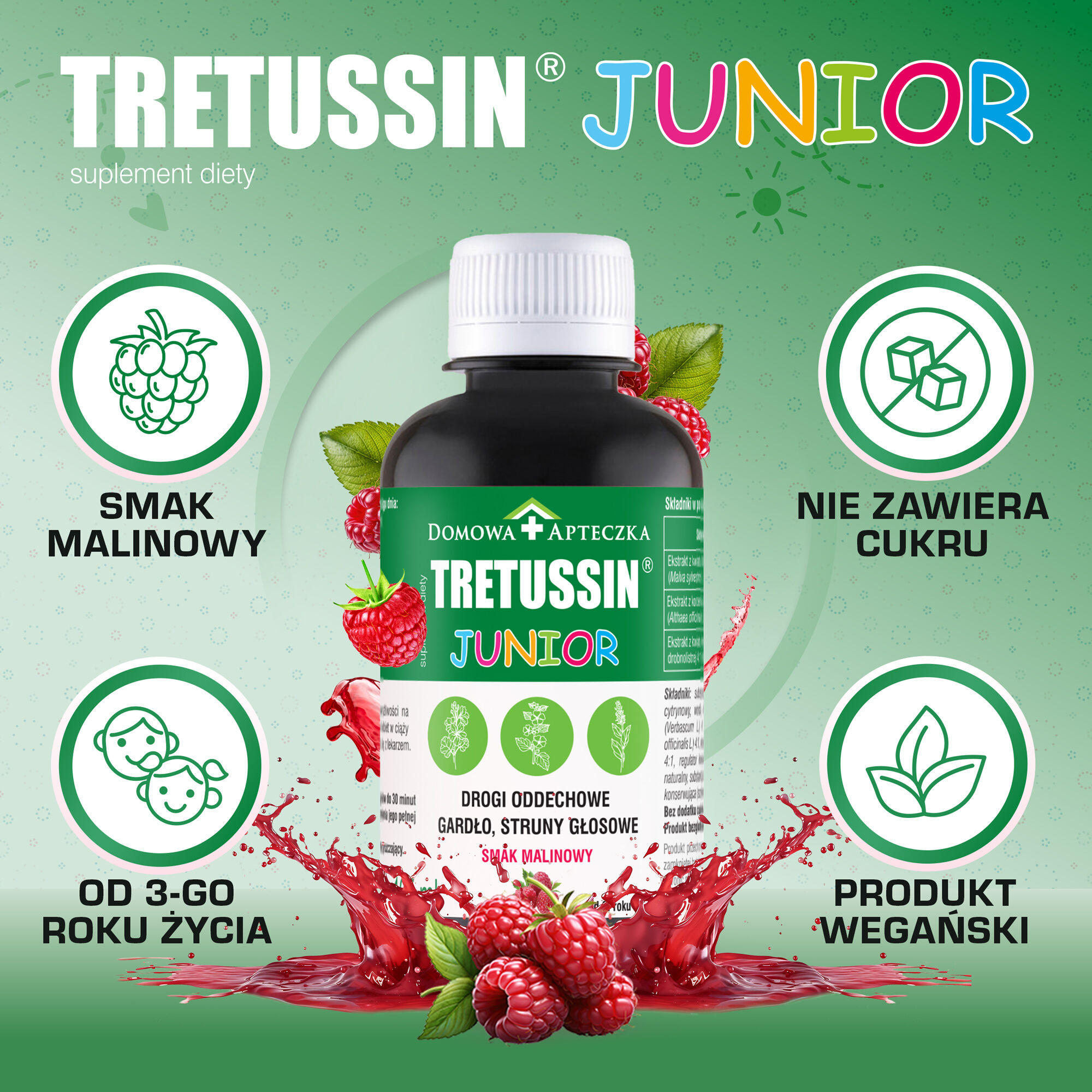 Tretussin Junior pirmās palīdzības komplekts mājās