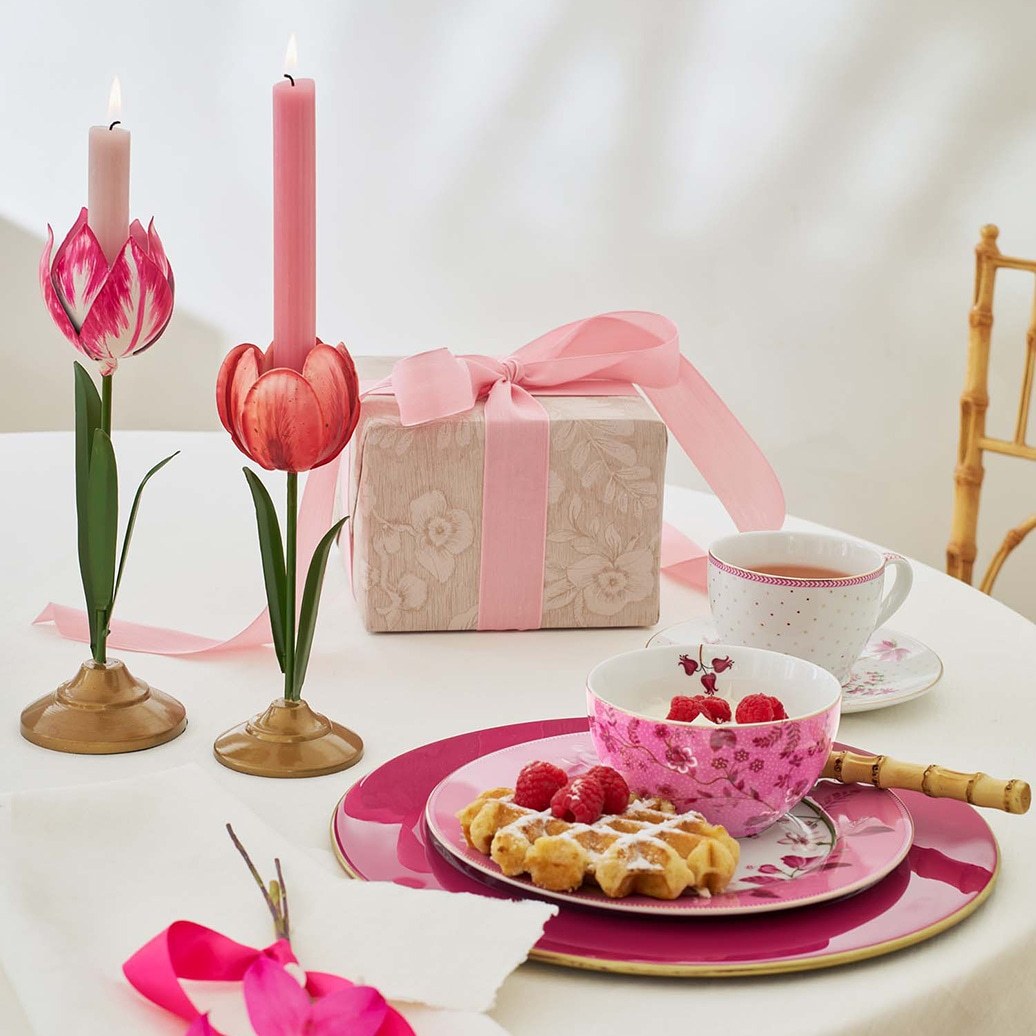 Svietniky PIP Studio Tulip, žlté, 2-dielna sada - 1 kus