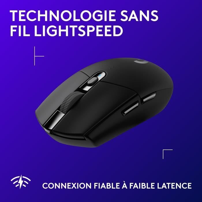 Gaming Mouse - Wireless - Logitech G - G305 Lightspeed - Black