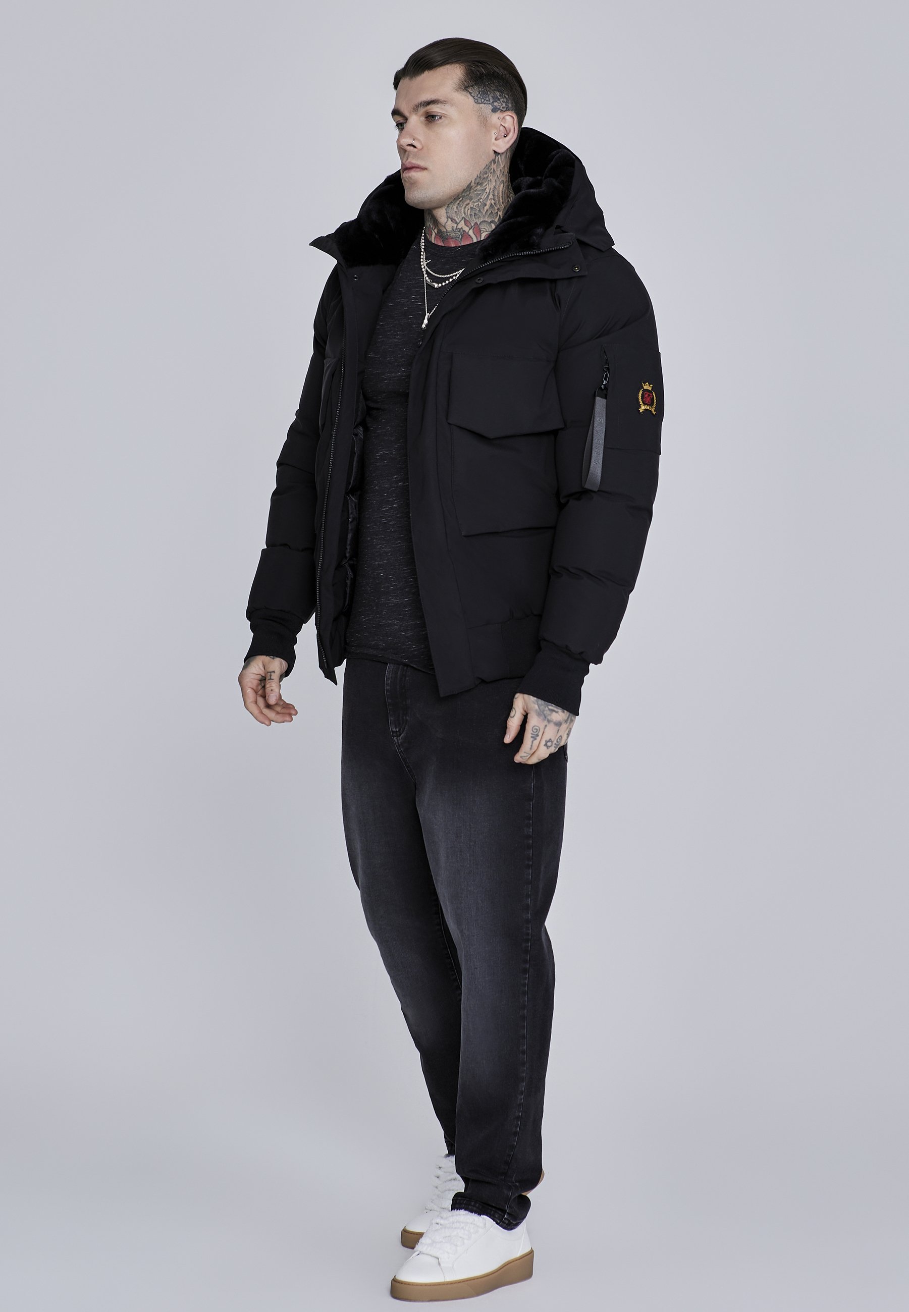 Veste d'hiver SIKSILK - noire
