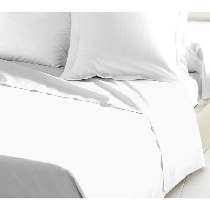 Lenzuolo piano LOVELY HOME 100% cotone 240x300 cm bianco