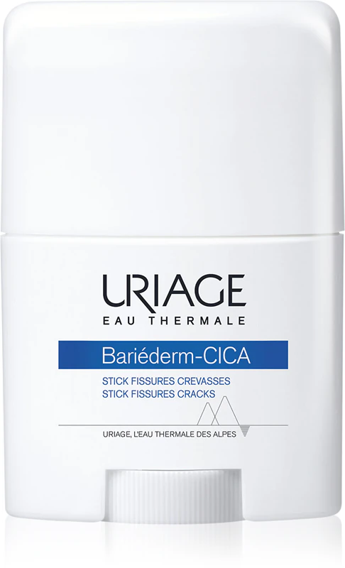 Uriage Bariéderm Cica Stick, cuidado regenerador para pele seca e rachada.