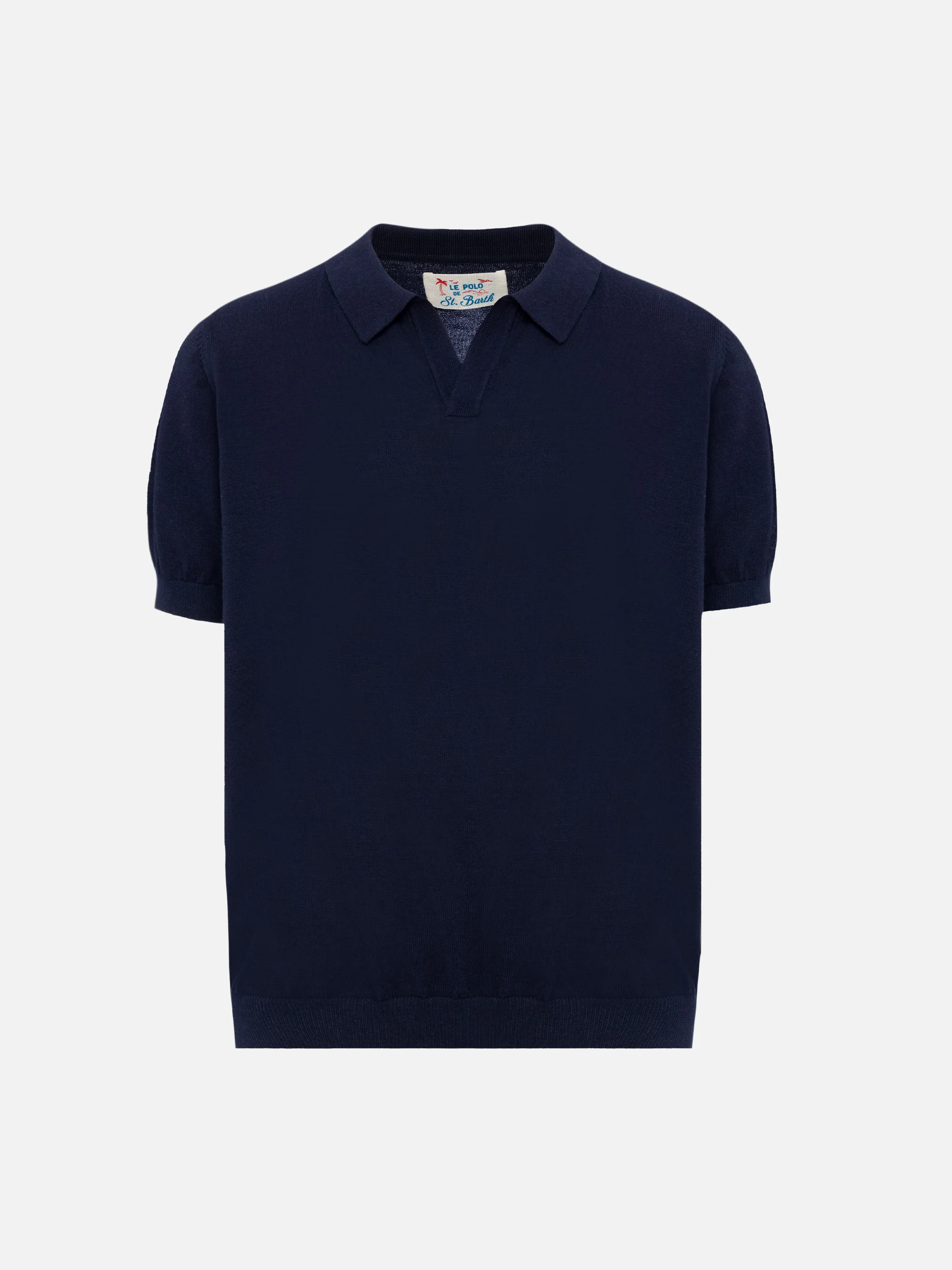 Sloan Jr. marineblauwe gebreide polo