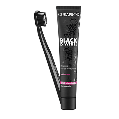 Curaprox Daily Whitening Set Black is White 1 kus 1 kus