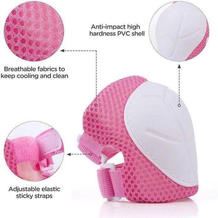 Casque Protection pour Roller, Skateboard, Vélo, Trottinette pour Enfant 3 à 7 ans, ROSE