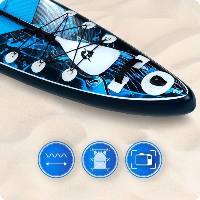 THUNDER® BLUET 365 cm Paddleboard | Inflatable | Non-slip | Backpack | Complete Accessories | Repair Kit