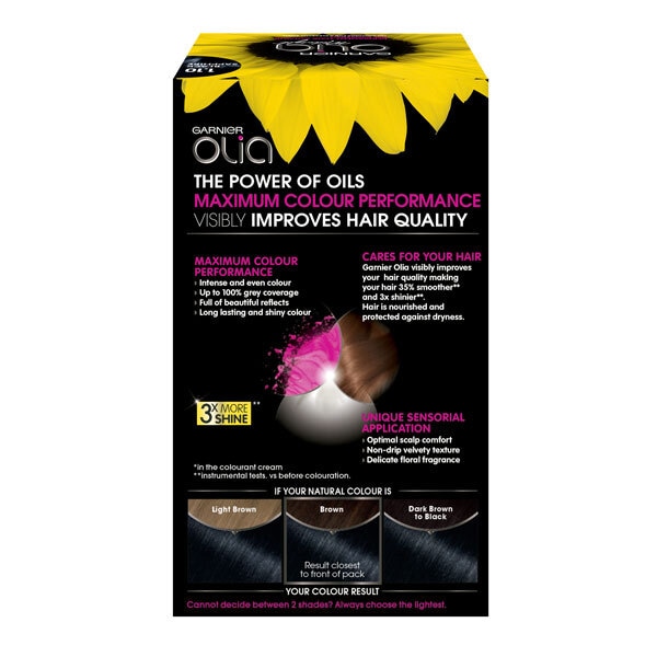 Tintura per capelli permanente Garnier Olia 1.10 Nero Zaffiro