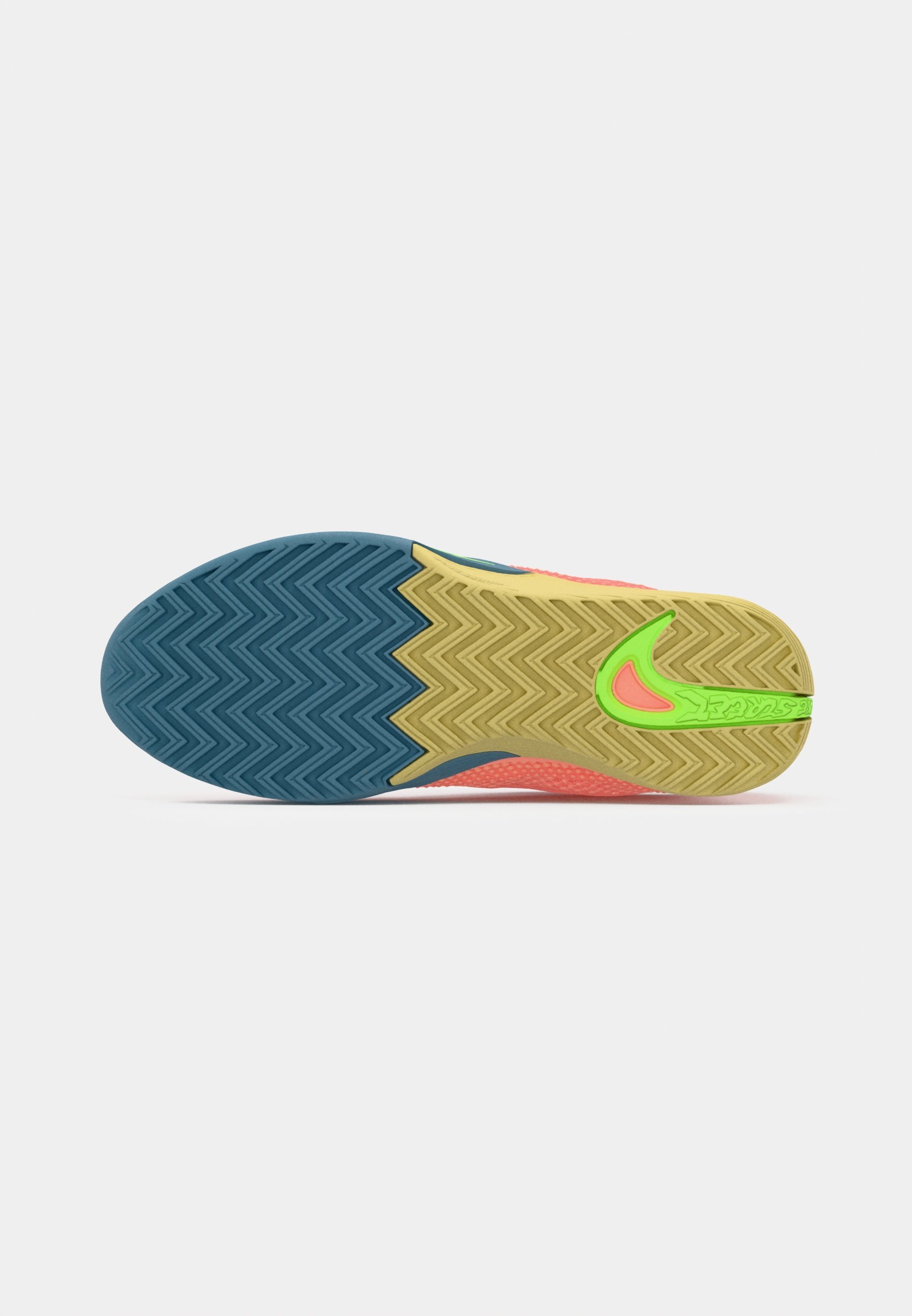 Nike Performance ST FLARE - Scarpe da basket - colore: mango chiaro/verde lime acceso/rosa atomico