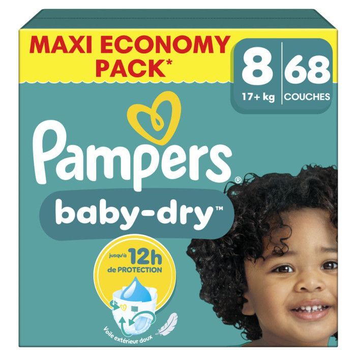 PAMPERS BABY DRY MAXI T8 X68