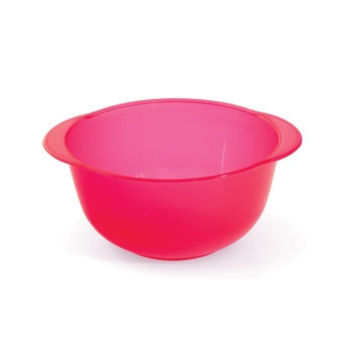 Bol de polipropileno apto para microondas MILL'O BABY de 35 cl, color rojo granadina translúcido.