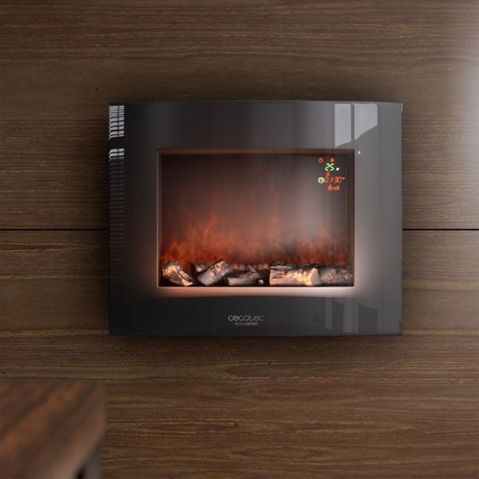 Chimenea eléctrica decorativa Cecotec Ready Warm 2600 con llamas curvas