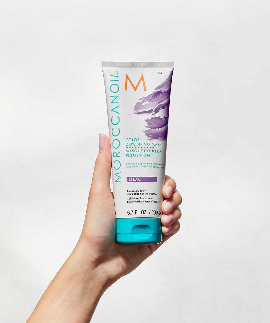 Mască depozitantă de culoare liliac 200 ml - Moroccanoil
