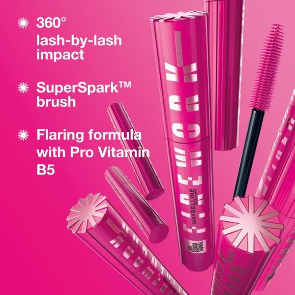 Maybelline New York Lash Sensational Firework crna vodootporna maskara<br>6ml