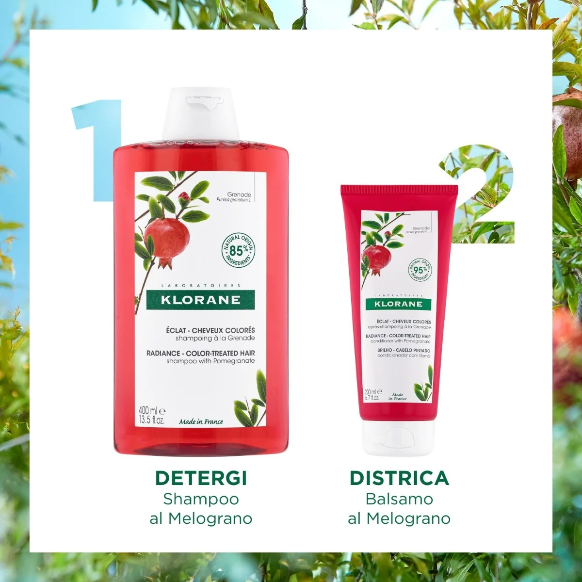 KLORANE Conditioner met granaatappel voor gekleurd haar 200 ml
