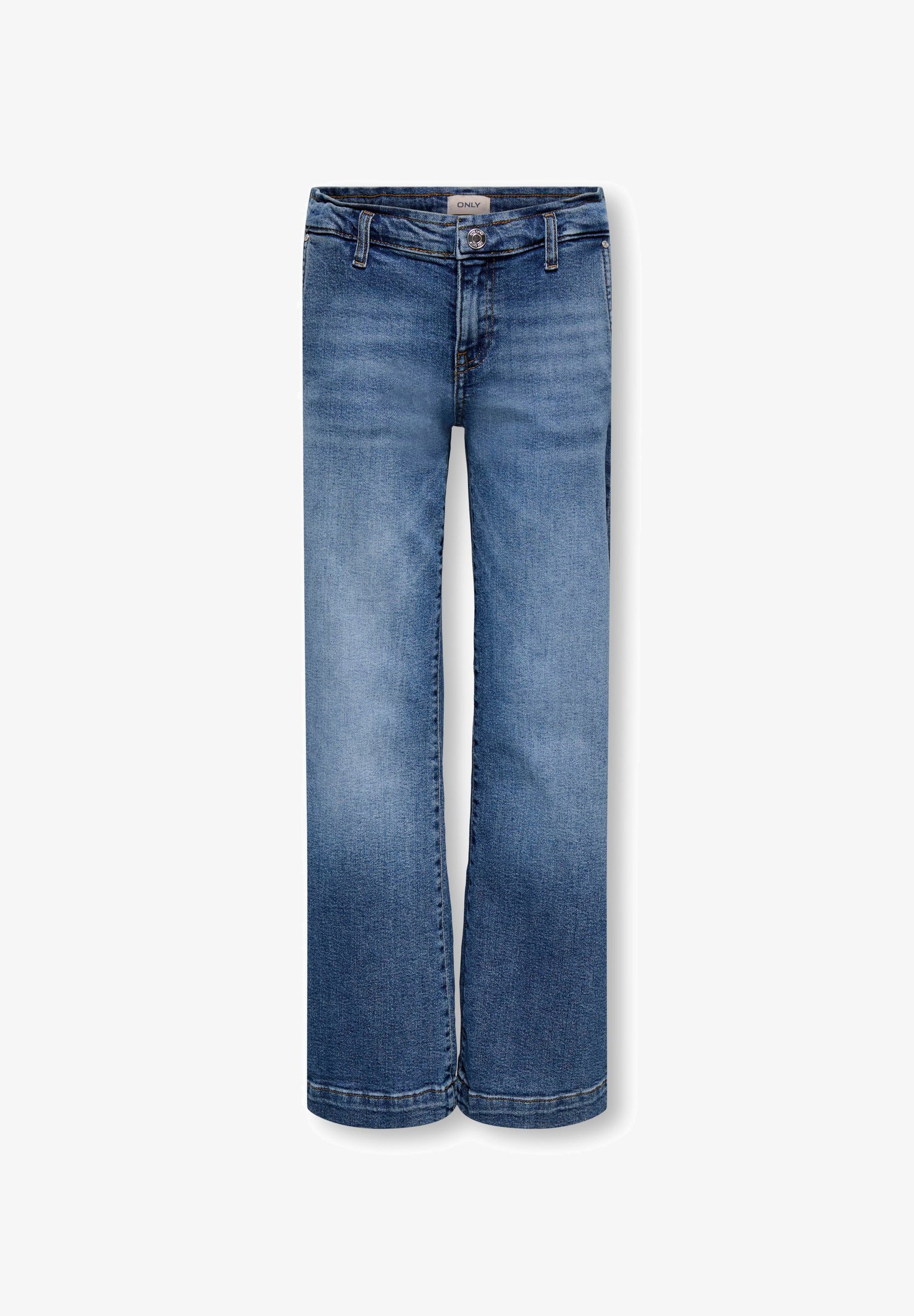 ONLY GIRLS WIDE - Jeans a zampa - denim azzurro