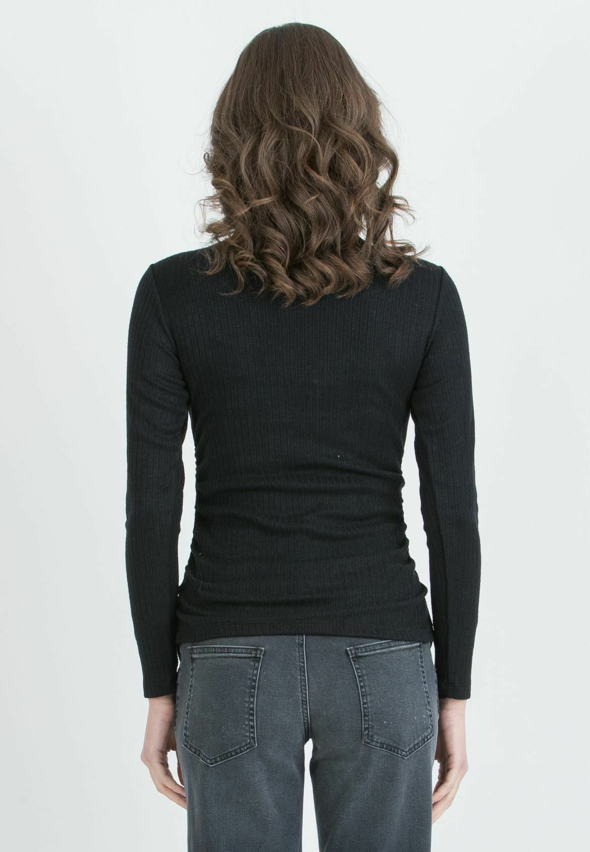 Attesa Maternity GIORDANA - COLLO ALTO - Maglione - nero