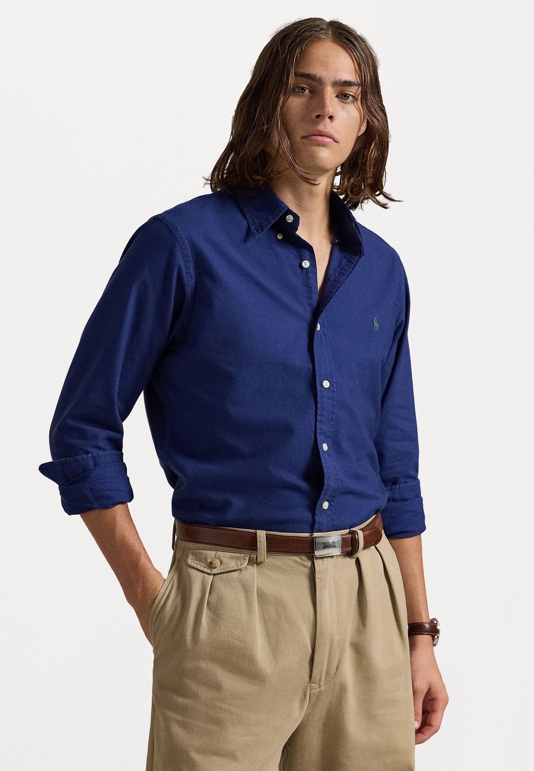 Polo Ralph Lauren CUSTOM FIT GARMENT DYED OXFORD SHIRT - Shirt - fresh water