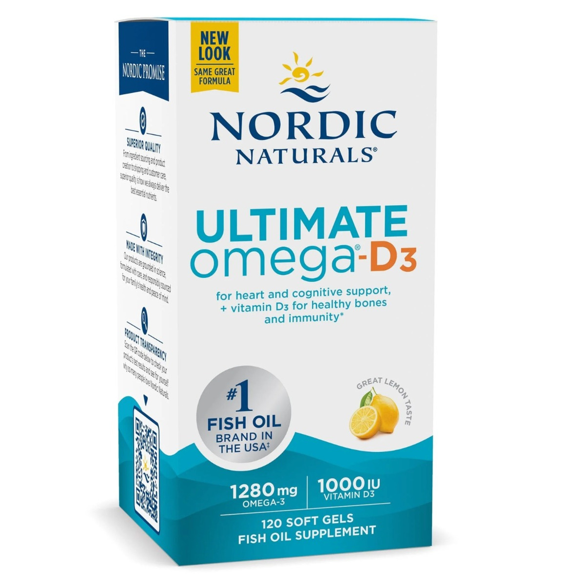 Nordic Naturals Ultimate Omega-D3 Fish Oil 1280 mg