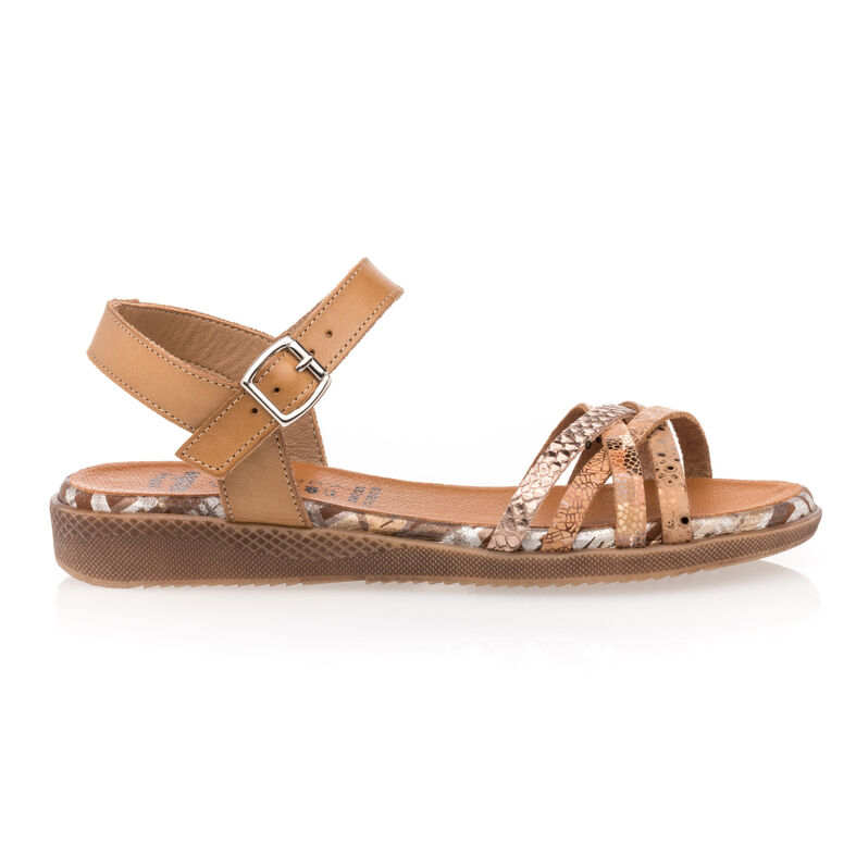 Brune sandaler / sko med åpen tå til dame