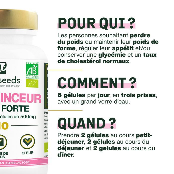 Cure Minceur Bio, Extra Forte | 180 gélules - Amoseeds