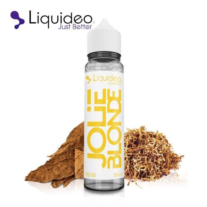 Pack 3 E-liquides Liquideo Jolie Blonde 50ml - 3mg
